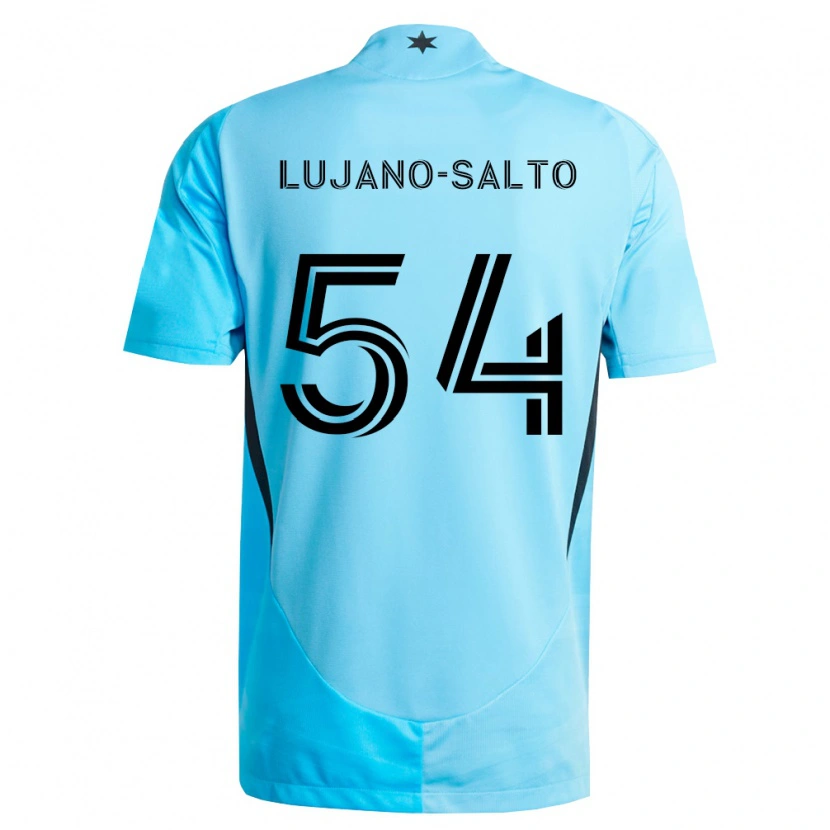 Danxen Uomo Maglia Ramon Lujano-Salto #54 Azzurro Chiaro Nero Kit Gara Away 2026/27 Maglietta