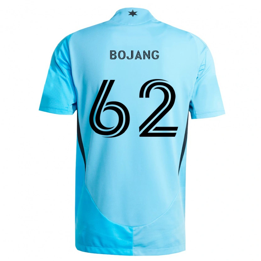 Danxen Uomo Maglia Mohammad Bojang #62 Azzurro Chiaro Nero Kit Gara Away 2026/27 Maglietta
