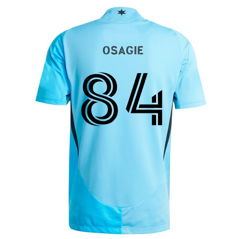 Danxen Uomo Maglia Nosazena Osagie #84 Azzurro Chiaro Nero Kit Gara Away 2026/27 Maglietta