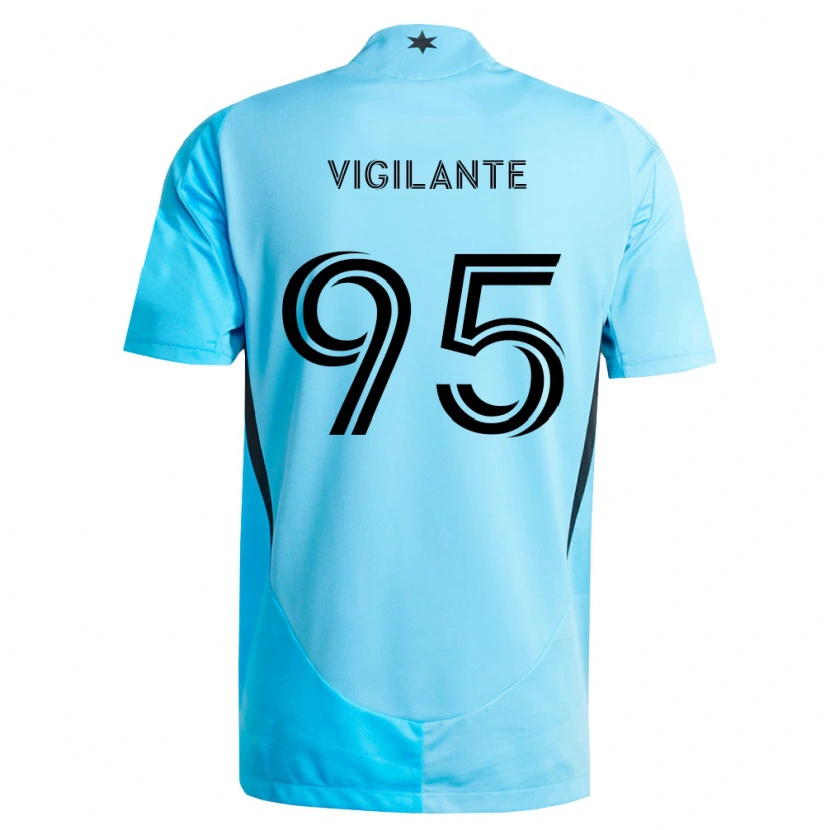 Danxen Uomo Maglia Sam Vigilante #95 Azzurro Chiaro Nero Kit Gara Away 2026/27 Maglietta