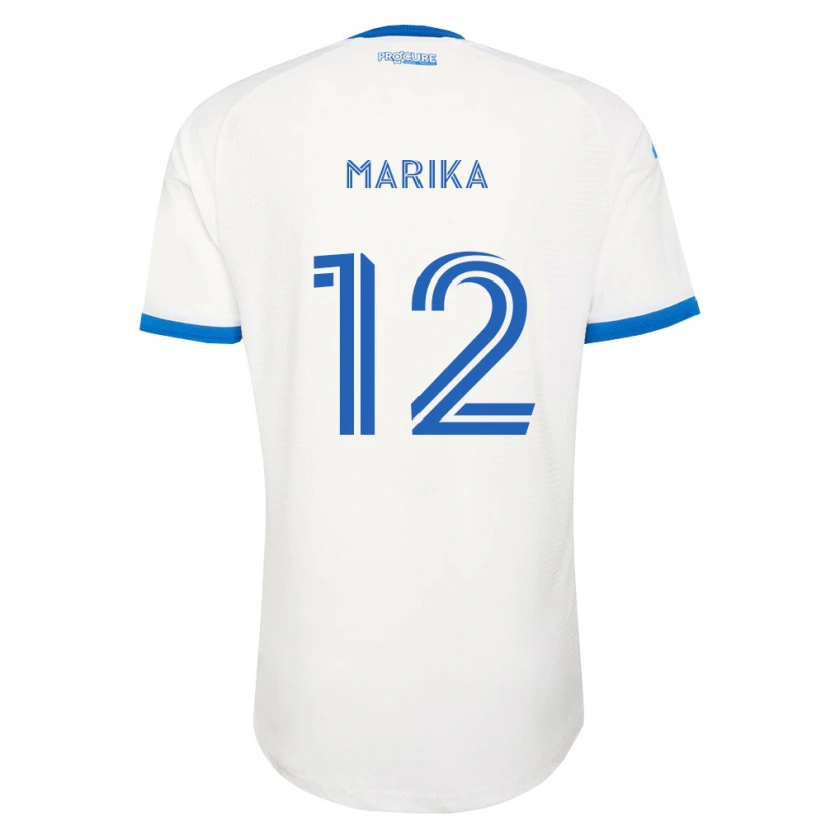 Danxen Uomo Maglia Martineau Marika #12 Azzurro Bianco Kit Gara Away 2026/27 Maglietta