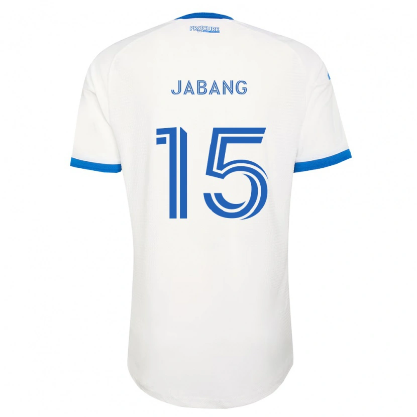 Danxen Uomo Maglia Ousman Jabang #15 Azzurro Bianco Kit Gara Away 2026/27 Maglietta