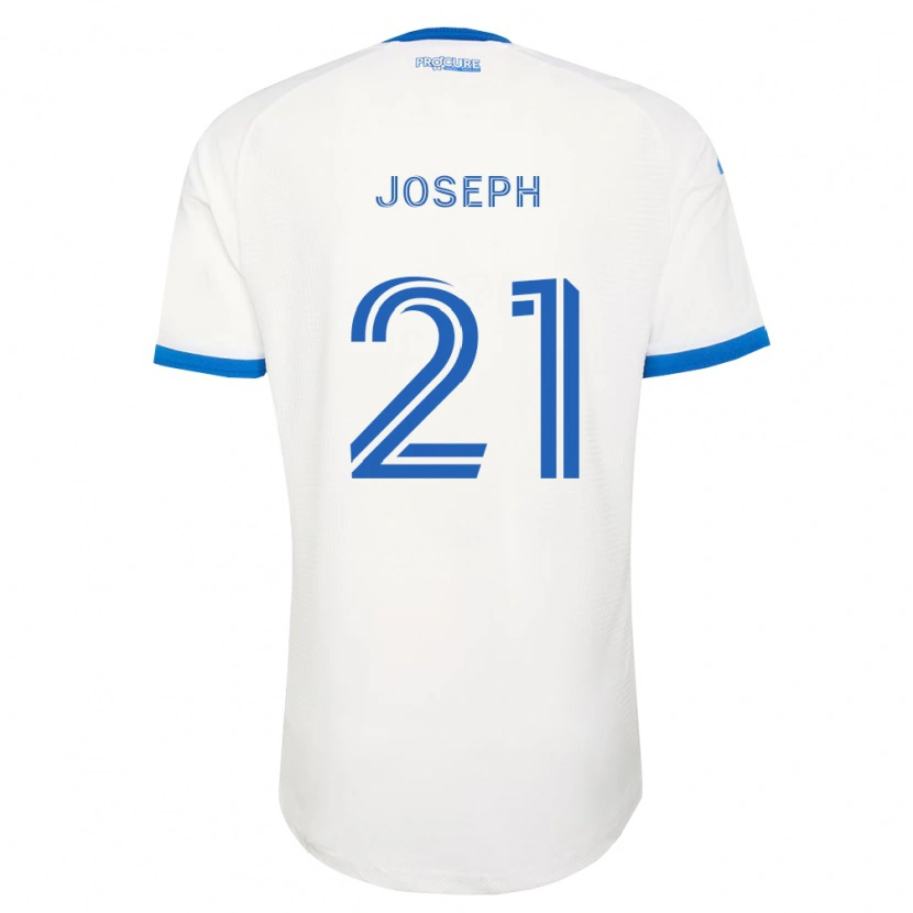 Danxen Uomo Maglia Sebastien Udell Joseph #21 Azzurro Bianco Kit Gara Away 2026/27 Maglietta