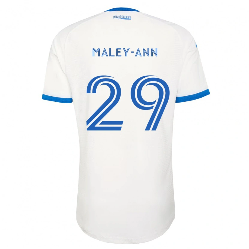 Danxen Uomo Maglia Caron Maley-Ann #29 Azzurro Bianco Kit Gara Away 2026/27 Maglietta