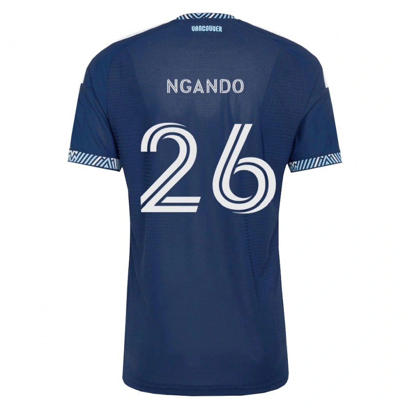Danxen Uomo Maglia J.c. Ngando #26 Blu Scuro Bianco Kit Gara Away 2026/27 Maglietta