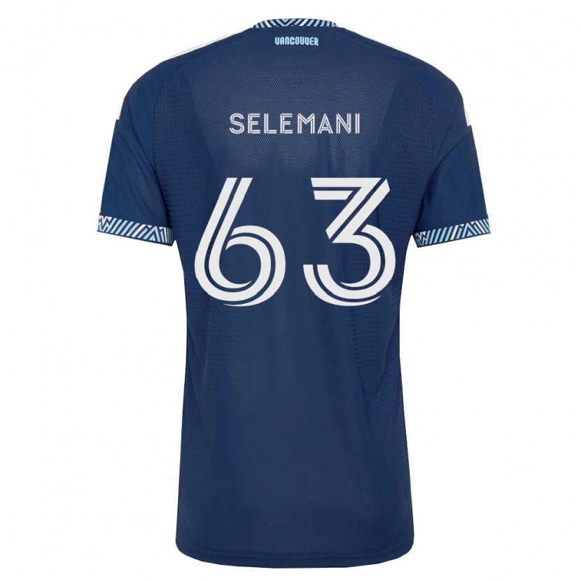 Danxen Uomo Maglia Johnny Selemani #63 Blu Scuro Bianco Kit Gara Away 2026/27 Maglietta