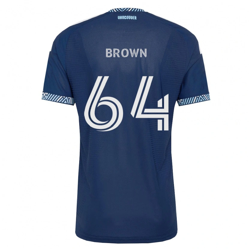 Danxen Uomo Maglia Tyler Brown #64 Blu Scuro Bianco Kit Gara Away 2026/27 Maglietta