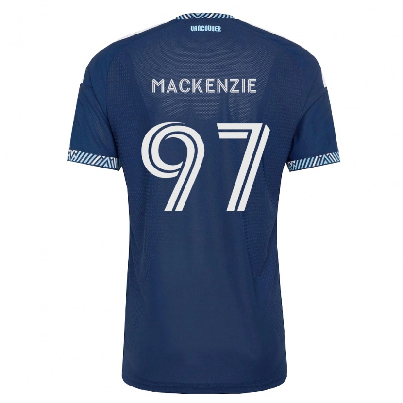 Danxen Uomo Maglia Liam Mackenzie #97 Blu Scuro Bianco Kit Gara Away 2026/27 Maglietta