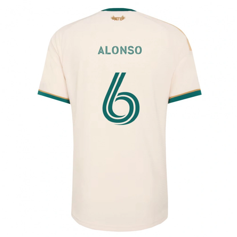 Danxen Uomo Maglia Júnior Alonso #6 Verde Champagne Kit Gara Away 2026/27 Maglietta