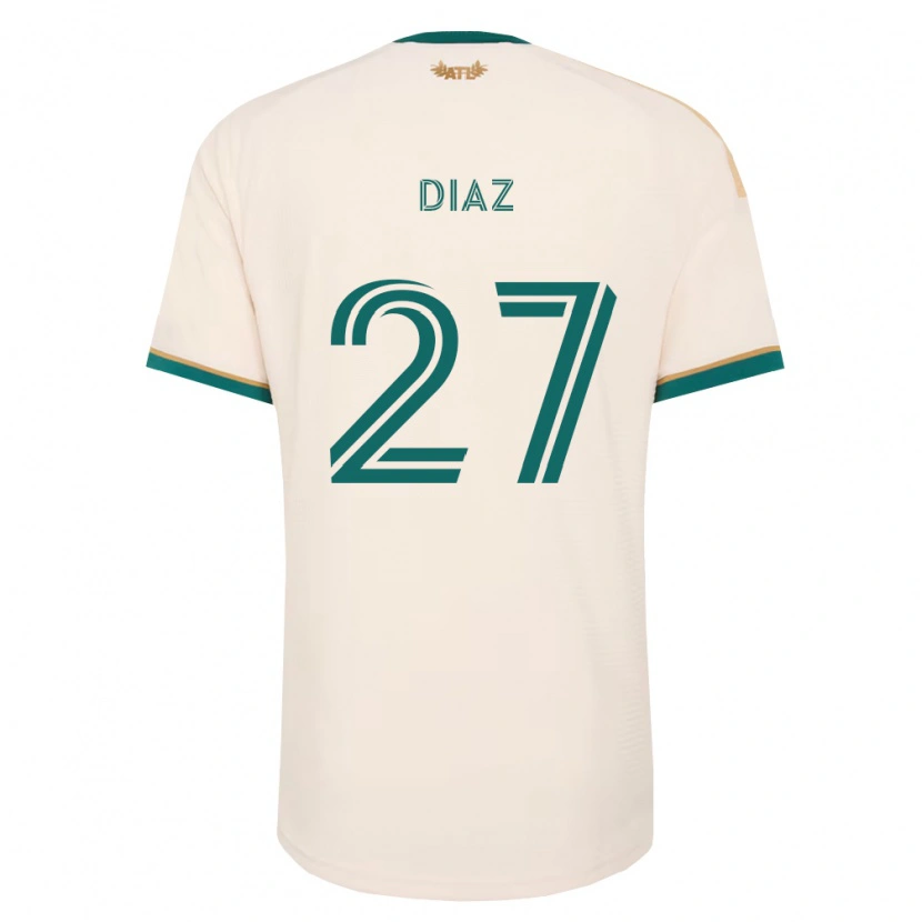 Danxen Uomo Maglia Paulo Díaz #27 Verde Champagne Kit Gara Away 2026/27 Maglietta