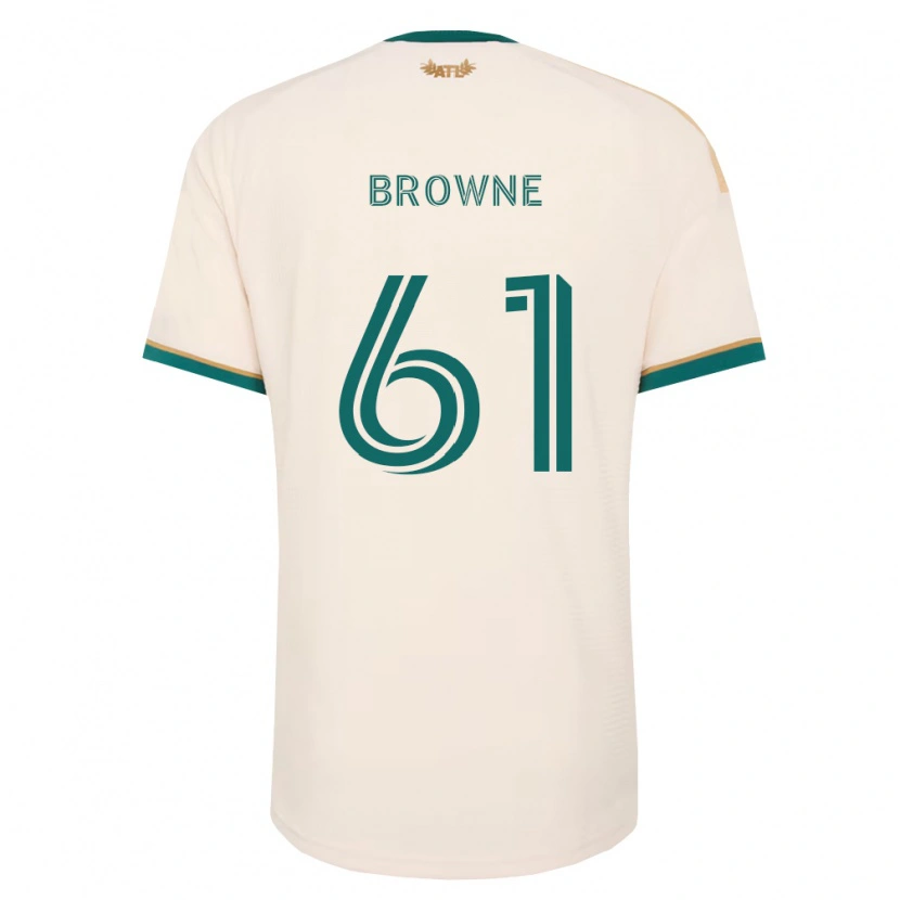 Danxen Uomo Maglia Adedamola Browne #61 Verde Champagne Kit Gara Away 2026/27 Maglietta