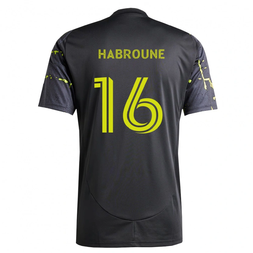 Danxen Uomo Maglia Taha Habroune #16 Giallo Fluorescente Nero Kit Gara Away 2026/27 Maglietta