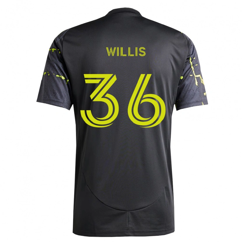 Danxen Uomo Maglia Pharrell Willis #36 Giallo Fluorescente Nero Kit Gara Away 2026/27 Maglietta