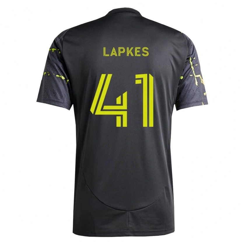 Danxen Uomo Maglia Stanislav Lapkes #41 Giallo Fluorescente Nero Kit Gara Away 2026/27 Maglietta