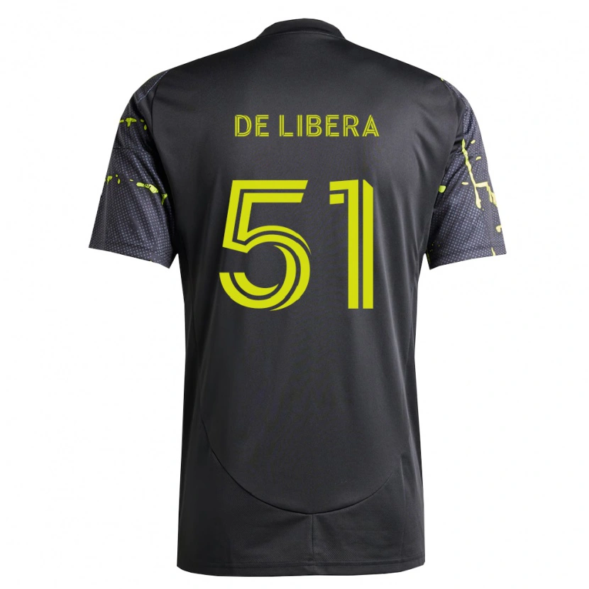 Danxen Uomo Maglia Giorgio De Libera #51 Giallo Fluorescente Nero Kit Gara Away 2026/27 Maglietta