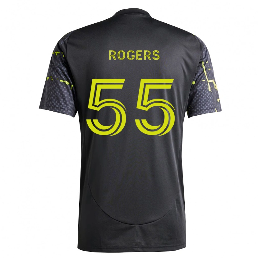 Danxen Uomo Maglia Chris Rogers #55 Giallo Fluorescente Nero Kit Gara Away 2026/27 Maglietta