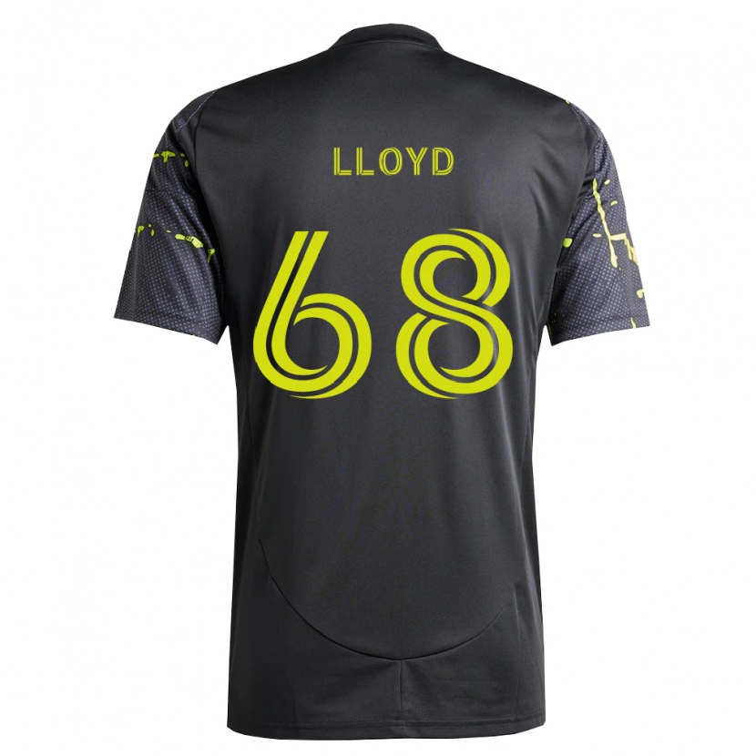 Danxen Uomo Maglia Zach Lloyd #68 Giallo Fluorescente Nero Kit Gara Away 2026/27 Maglietta