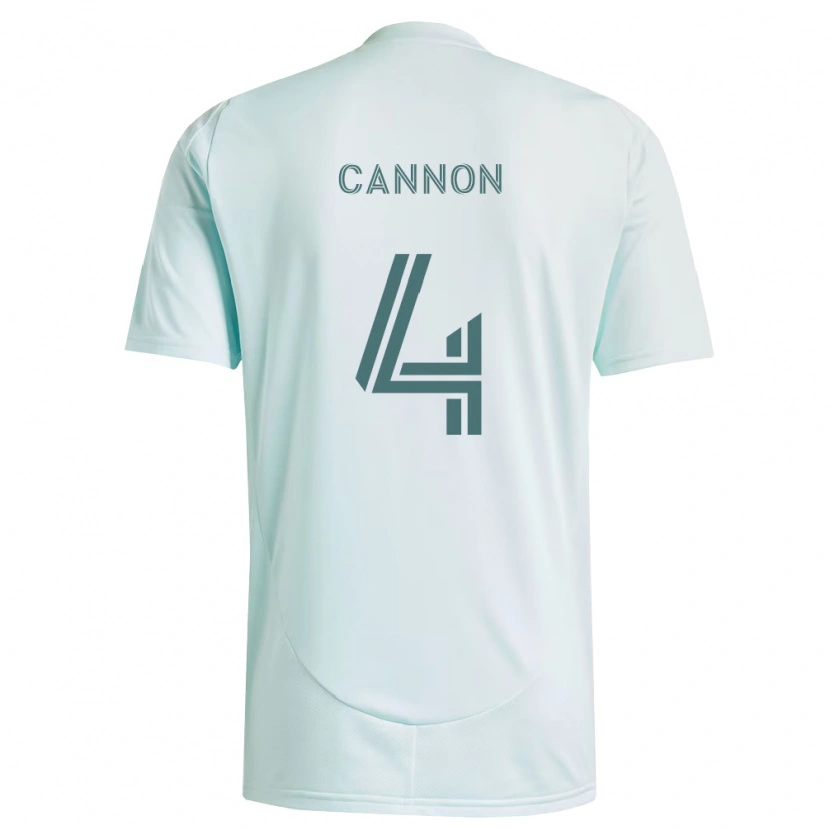 Danxen Uomo Maglia Reggie Cannon #4 Bianco Verde Chiaro Kit Gara Away 2026/27 Maglietta