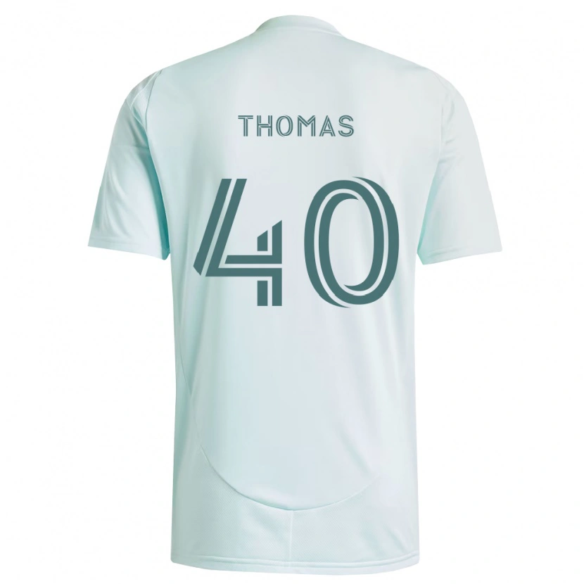 Danxen Uomo Maglia Kai Thomas #40 Bianco Verde Chiaro Kit Gara Away 2026/27 Maglietta