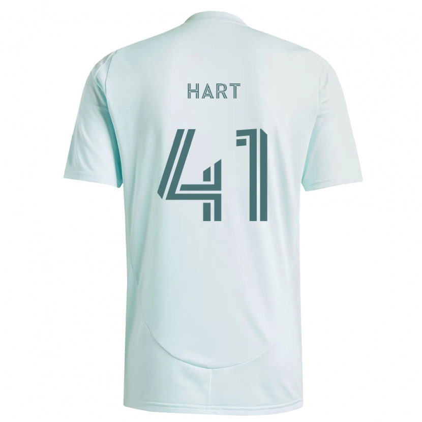 Danxen Uomo Maglia Victor Hart #41 Bianco Verde Chiaro Kit Gara Away 2026/27 Maglietta