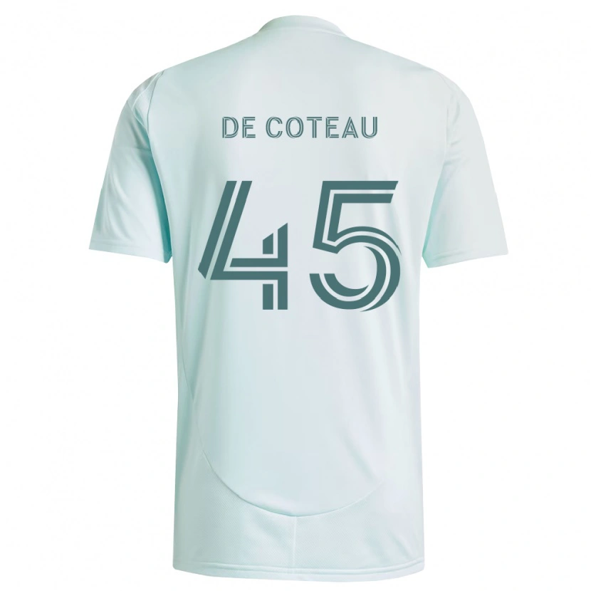 Danxen Uomo Maglia Jabari De Coteau #45 Bianco Verde Chiaro Kit Gara Away 2026/27 Maglietta