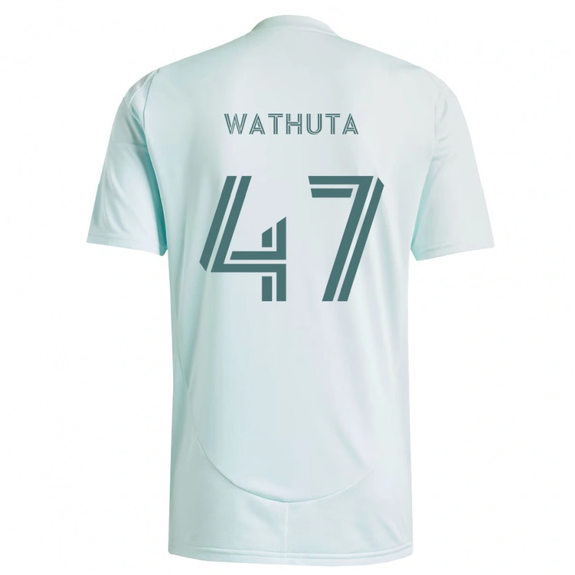 Danxen Uomo Maglia Sydney Wathuta #47 Bianco Verde Chiaro Kit Gara Away 2026/27 Maglietta