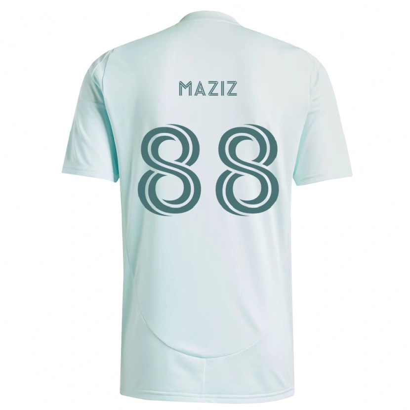 Danxen Uomo Maglia Youssef Maziz #88 Bianco Verde Chiaro Kit Gara Away 2026/27 Maglietta