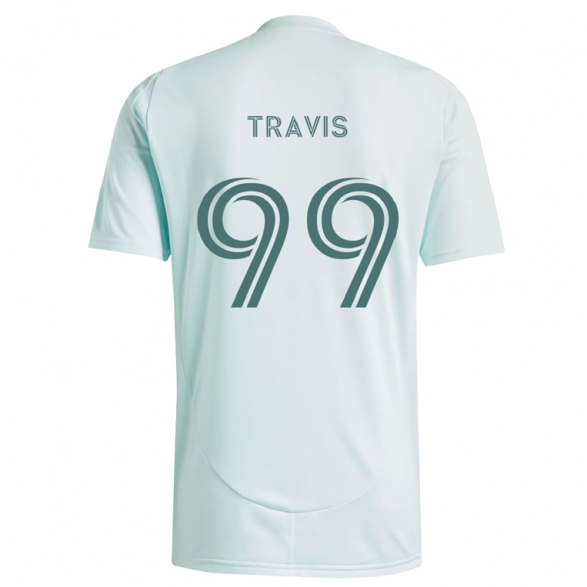 Danxen Uomo Maglia Jackson Travis #99 Bianco Verde Chiaro Kit Gara Away 2026/27 Maglietta