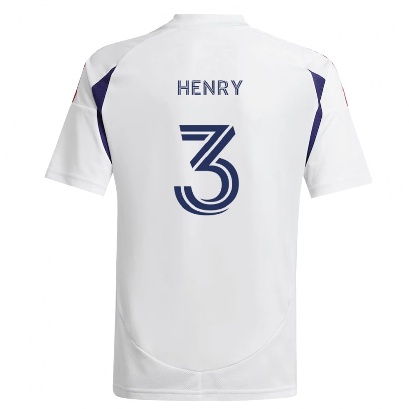 Danxen Uomo Maglia Kobi Henry #3 Blu Reale Rosso Marrone Kit Gara Away 2026/27 Maglietta