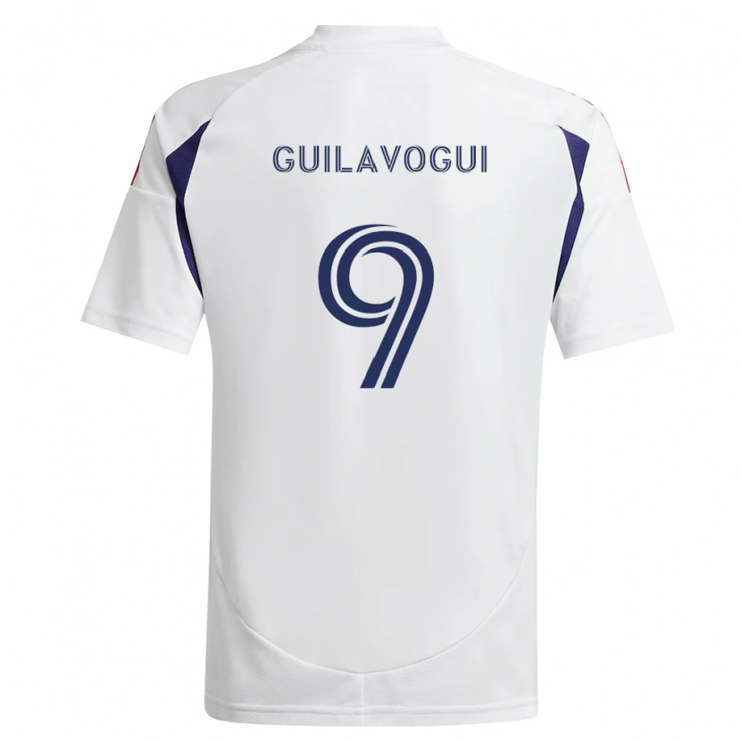 Danxen Uomo Maglia Morgan Guilavogui #9 Blu Reale Rosso Marrone Kit Gara Away 2026/27 Maglietta
