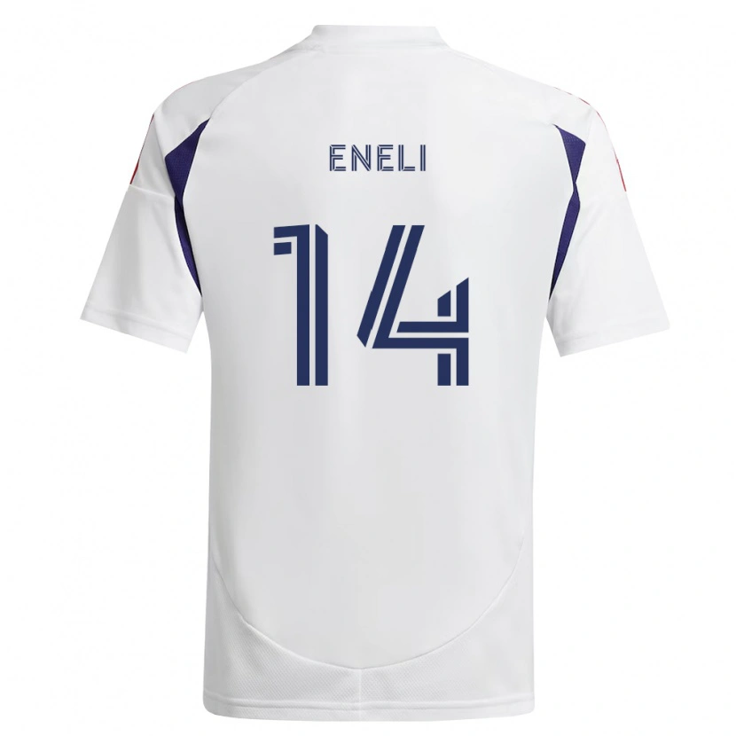 Danxen Uomo Maglia Emeka Eneli #14 Blu Reale Rosso Marrone Kit Gara Away 2026/27 Maglietta