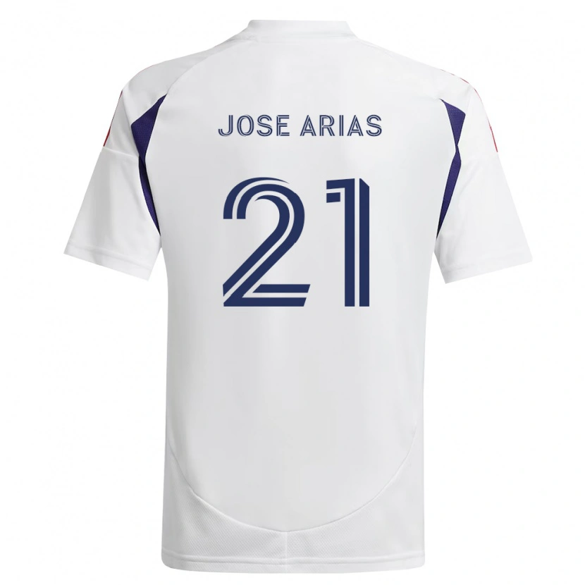 Danxen Uomo Maglia Juan Jose Arias #21 Blu Reale Rosso Marrone Kit Gara Away 2026/27 Maglietta