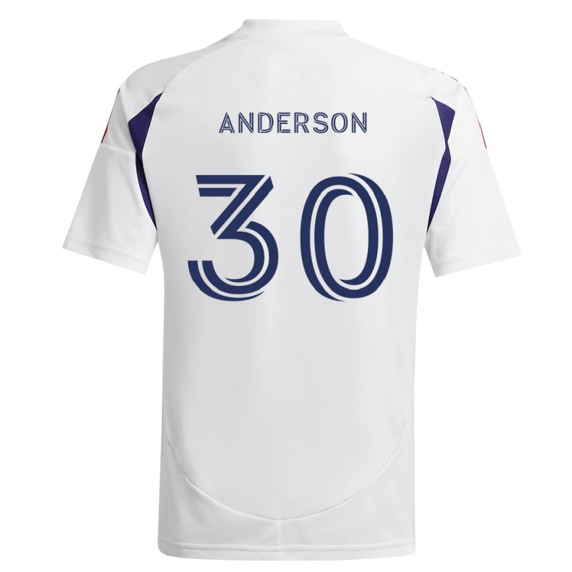 Danxen Uomo Maglia Owen Anderson #30 Blu Reale Rosso Marrone Kit Gara Away 2026/27 Maglietta