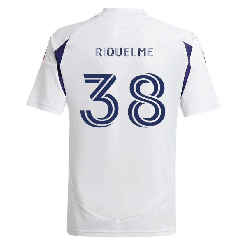 Danxen Uomo Maglia Antonio Riquelme #38 Blu Reale Rosso Marrone Kit Gara Away 2026/27 Maglietta
