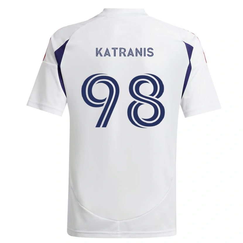 Danxen Uomo Maglia Alexandros Katranis #98 Blu Reale Rosso Marrone Kit Gara Away 2026/27 Maglietta