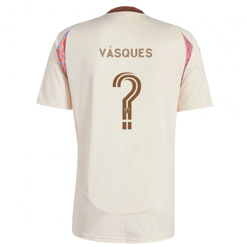 Danxen Uomo Maglia Gabriel Vásques #0 Rosa Bianco Sporco Kit Gara Away 2026/27 Maglietta