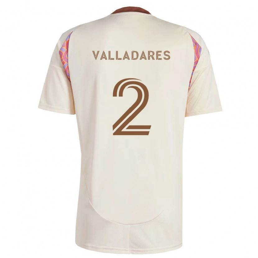 Danxen Uomo Maglia Edenilson Valladares #2 Rosa Bianco Sporco Kit Gara Away 2026/27 Maglietta