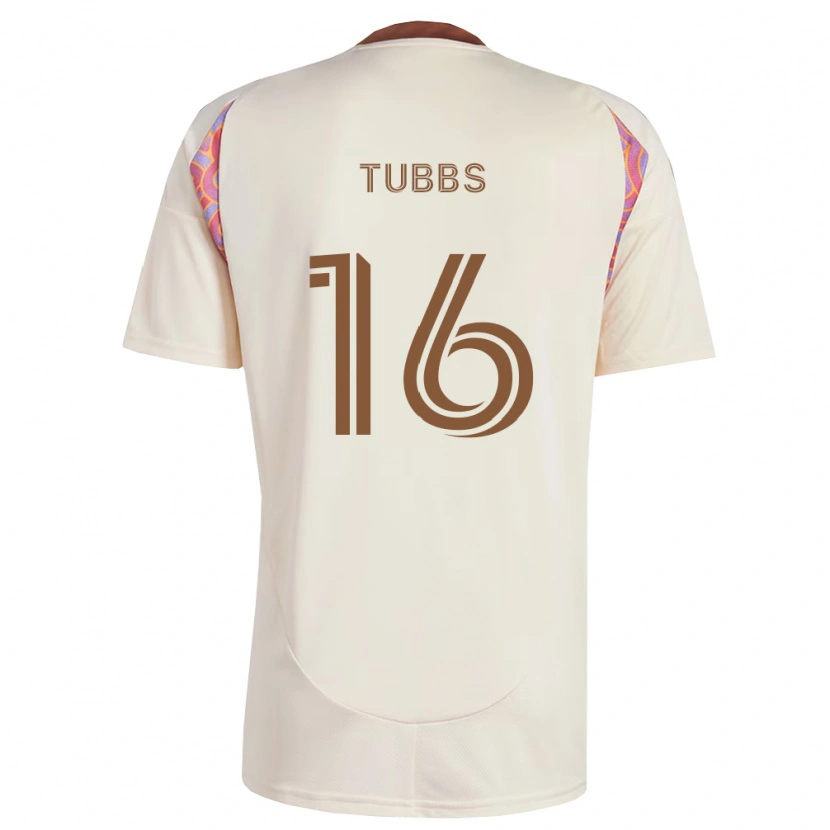 Danxen Uomo Maglia Garrison Tubbs #16 Rosa Bianco Sporco Kit Gara Away 2026/27 Maglietta