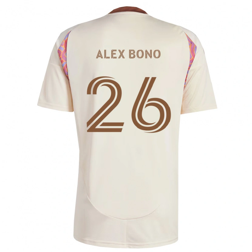 Danxen Uomo Maglia Alex Bono #26 Rosa Bianco Sporco Kit Gara Away 2026/27 Maglietta