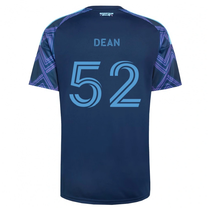 Danxen Uomo Maglia Finn Dean #52 Blu Reale Viola Kit Gara Away 2026/27 Maglietta