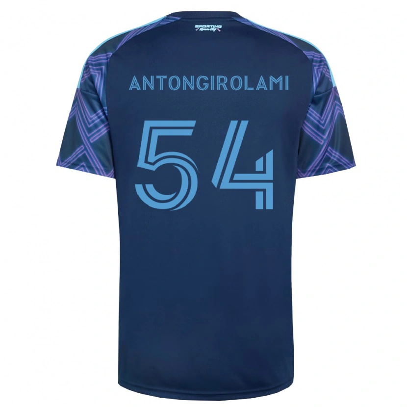 Danxen Uomo Maglia Luca Antongirolami #54 Blu Reale Viola Kit Gara Away 2026/27 Maglietta