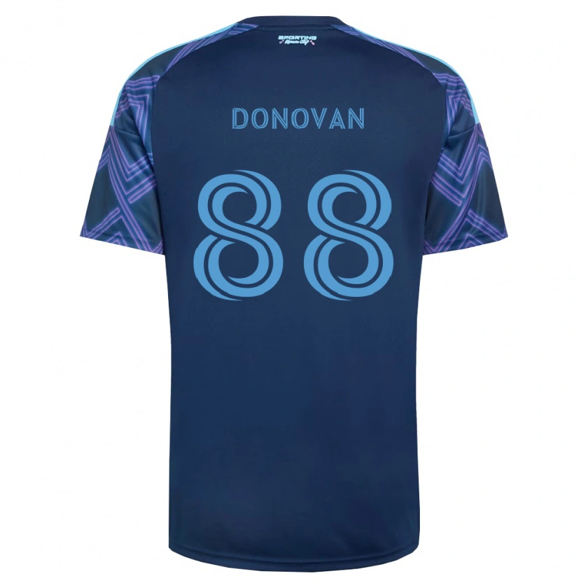 Danxen Uomo Maglia Shane Donovan #88 Blu Reale Viola Kit Gara Away 2026/27 Maglietta