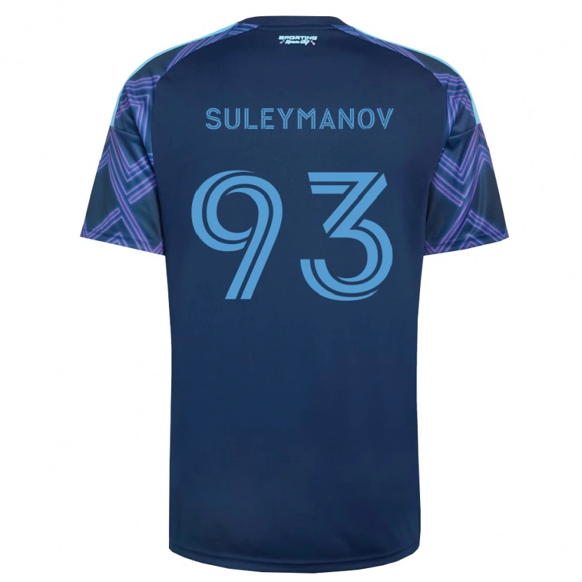 Danxen Uomo Maglia Shapi Suleymanov #93 Blu Reale Viola Kit Gara Away 2026/27 Maglietta