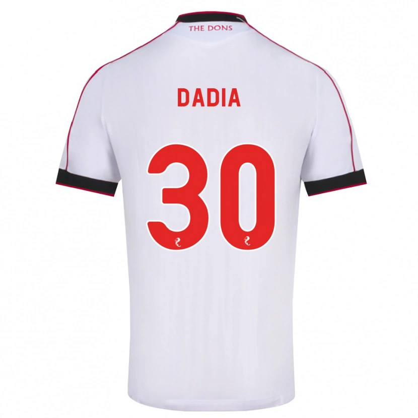 Danxen Uomo Maglia Or Dadia #30 Bianco Rosso Nero Kit Gara Away 2026/27 Maglietta