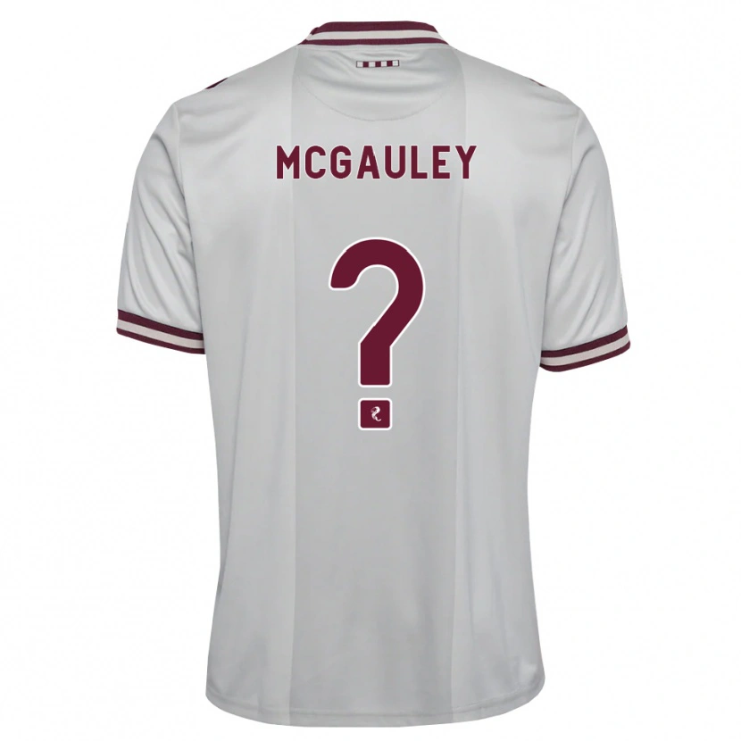 Danxen Uomo Maglia Carson Mcgauley #0 Borgogna Bianco Kit Gara Away 2026/27 Maglietta