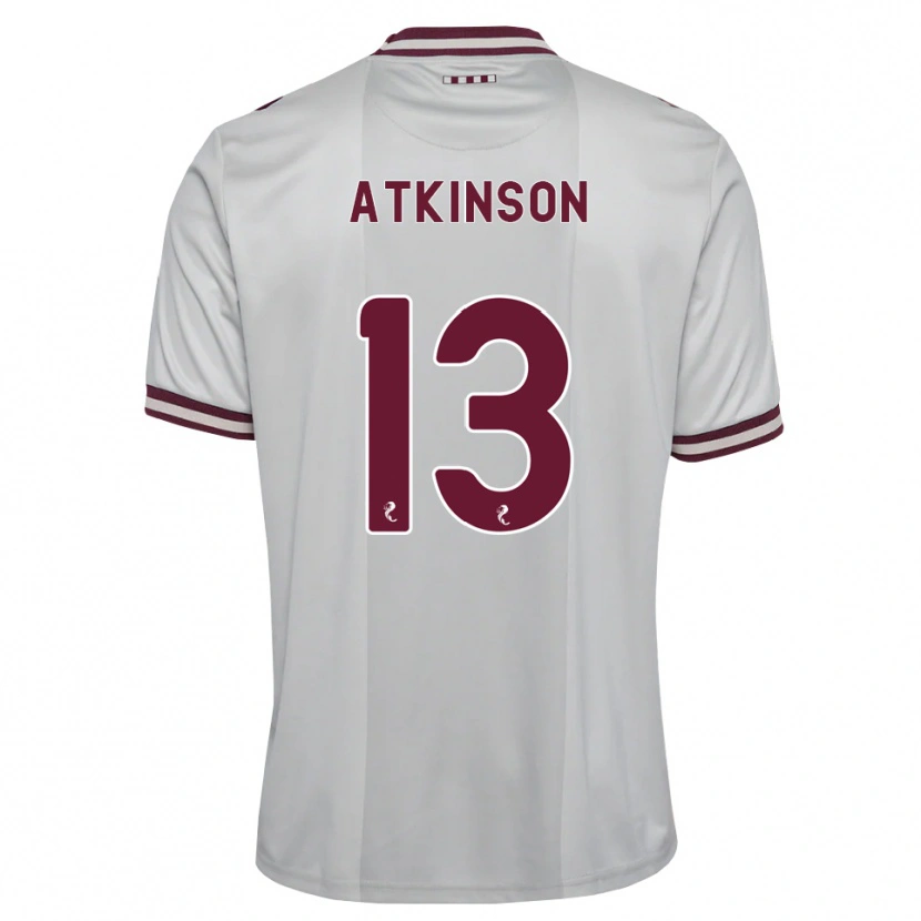 Danxen Uomo Maglia Nathaniel Atkinson #13 Borgogna Bianco Kit Gara Away 2026/27 Maglietta