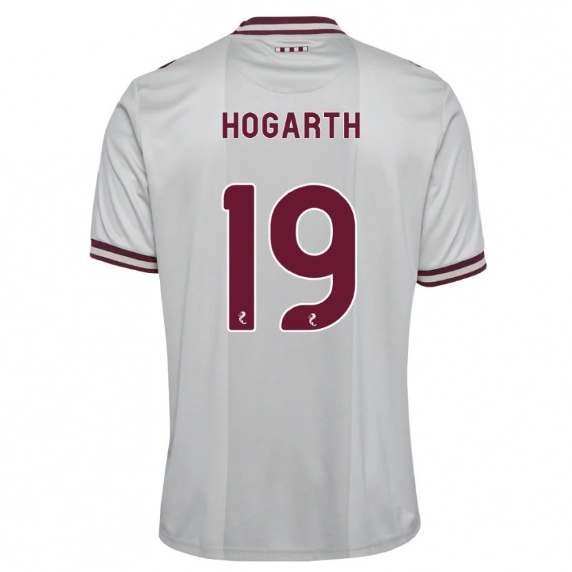 Danxen Uomo Maglia Taylor Hogarth #19 Borgogna Bianco Kit Gara Away 2026/27 Maglietta