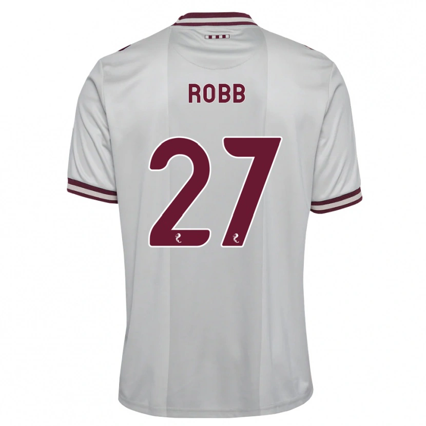 Danxen Uomo Maglia Callen Robb #27 Borgogna Bianco Kit Gara Away 2026/27 Maglietta