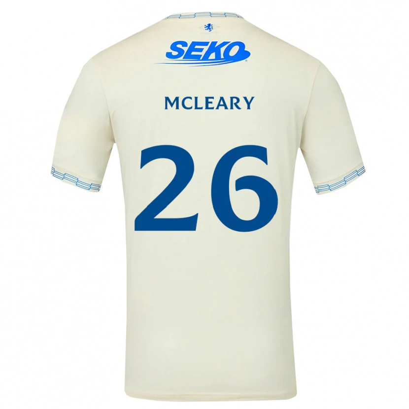 Danxen Uomo Maglia Jodi Mcleary #26 Bianco Blu Cielo Profondo Kit Gara Away 2026/27 Maglietta