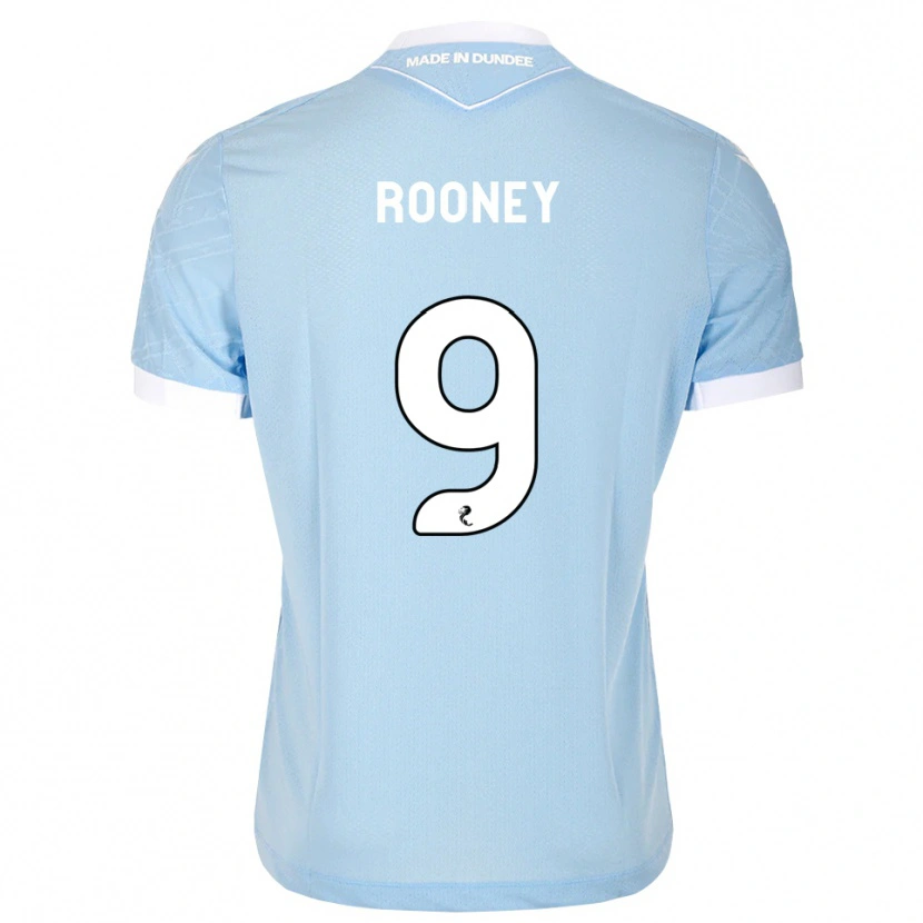 Danxen Uomo Maglia Chris Rooney #9 Bianco Cielo Chiaro Kit Gara Away 2026/27 Maglietta